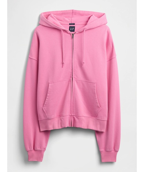 GAP（ギャップ） ジップアップパーカー M ピンク メンズ : ZOZOTOWN