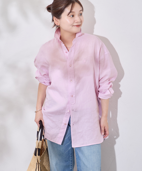 TICCA リネンスクエアビッグシャツ フレンチスリーブ TICCA ティッカ 