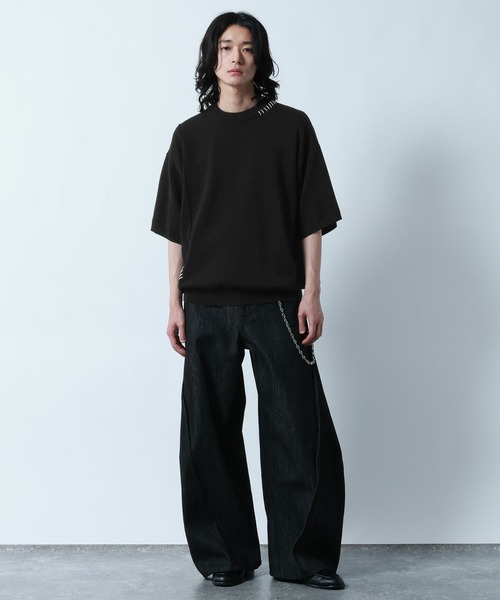 RAGEBLUE（レイジブルー） tシャツ Pigment Hand Stitch knit T-Shirt
