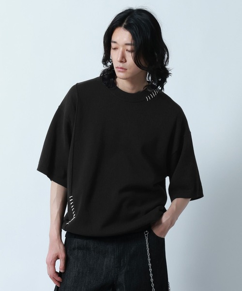 RAGEBLUE（レイジブルー） tシャツ Pigment Hand Stitch knit T-Shirt