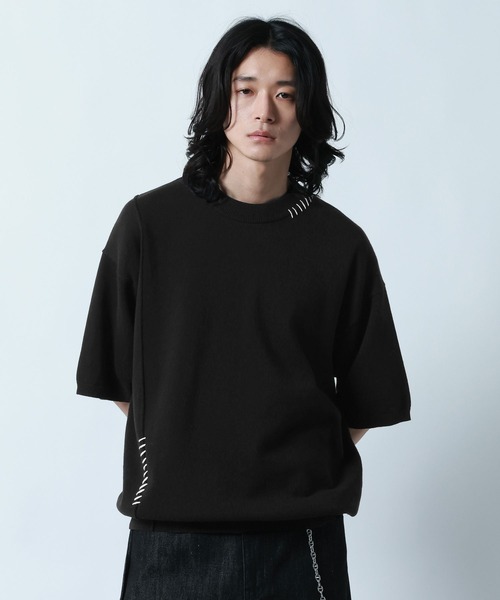 RAGEBLUE（レイジブルー） tシャツ Pigment Hand Stitch knit T-Shirt