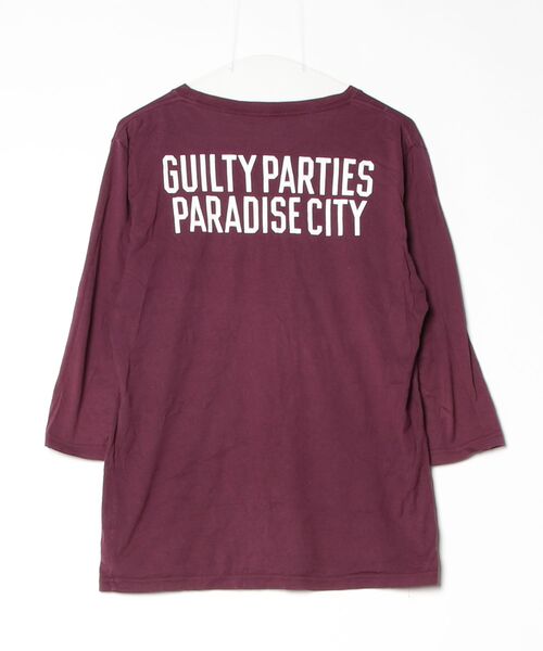 WACKO MARIA Guilty Party ロング袖Tシャツ WACKO MARIA（ワコマリア） 7分袖Tシャツ L レッド メンズ : ZOZOTOWN