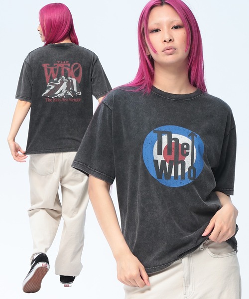 ★美品 The who ザ・フー グレー 半袖 Tシャツ・カットソー S tシャツ The Who (ザ・フー) アーティスト Tシャツ 半袖 ザ・フー ユニ