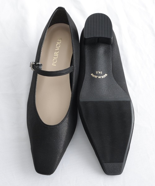 「PourVous」 パンプス 24.5cm ゴールド レディース_画像9