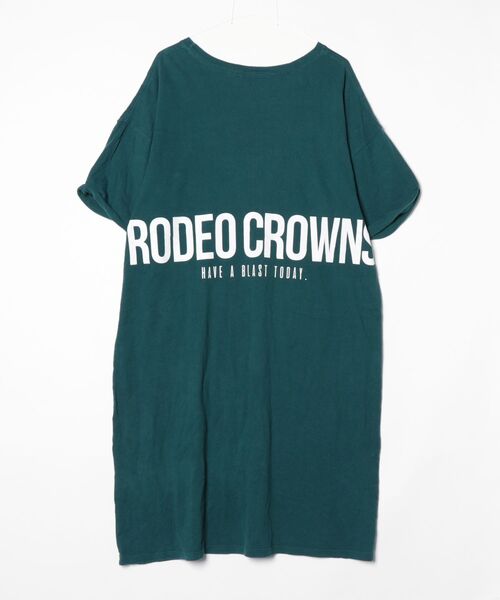 「Rodeo Crowns」 ワンポイント半袖Tシャツ FREE グリーン レディース_画像2