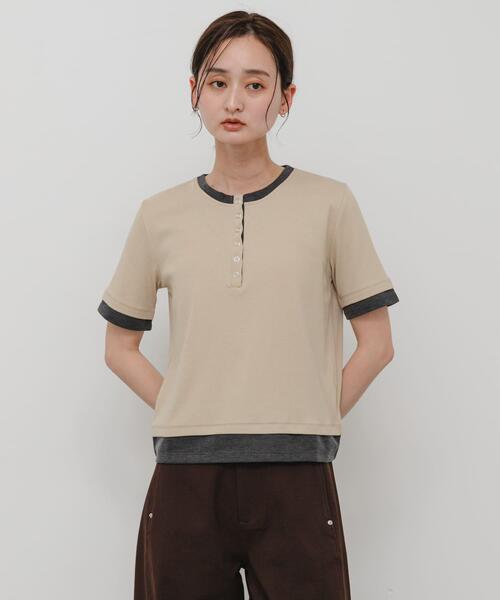 SENSE OF PLACE by URBAN RESEARCH ヘンリーネック tシャツ 半袖 