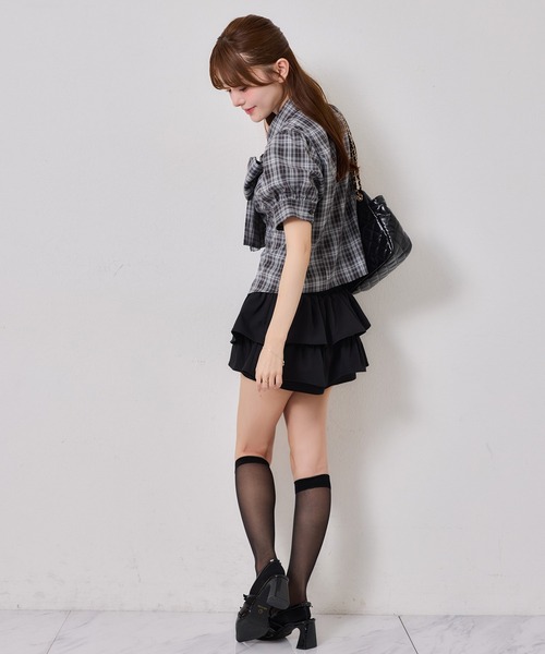 one after another NICE CLAUP スカート チャーム付きティアード one after another NICE CLAUP スカート チャーム付きティアード
