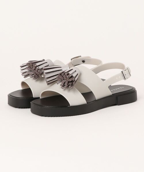 「TEMPERATE」 フラットサンダル 38 ブラウン レディース_画像3