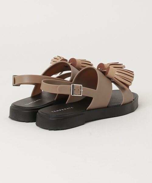 「TEMPERATE」 フラットサンダル 38 ブラウン レディース_画像4