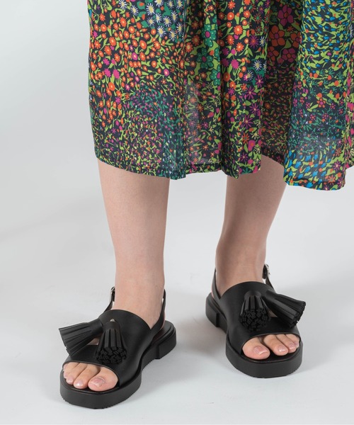 「TEMPERATE」 フラットサンダル 38 ブラウン レディース_画像7
