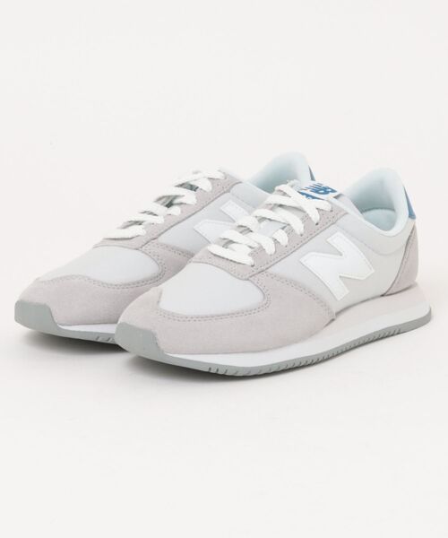 New Balance スニーカー 厚底 ホワイト グレー　24cm New Balance（ニューバランス） ローカットスニーカー 24cm グレー