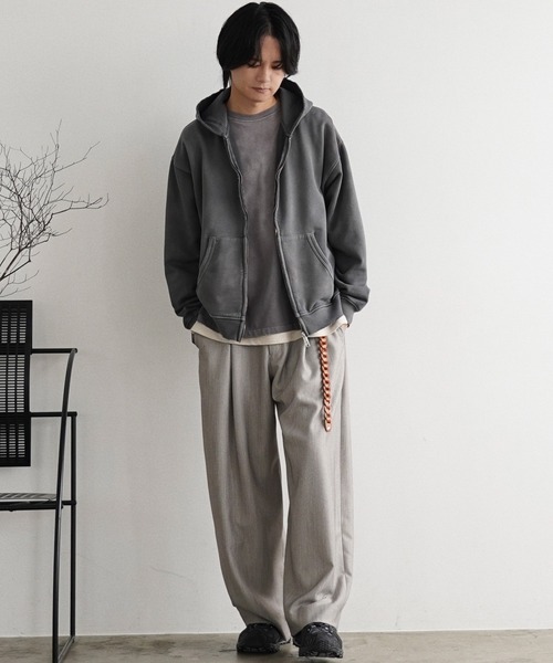 「WYM LIDNM」 スラックス S チャコール メンズ_画像8