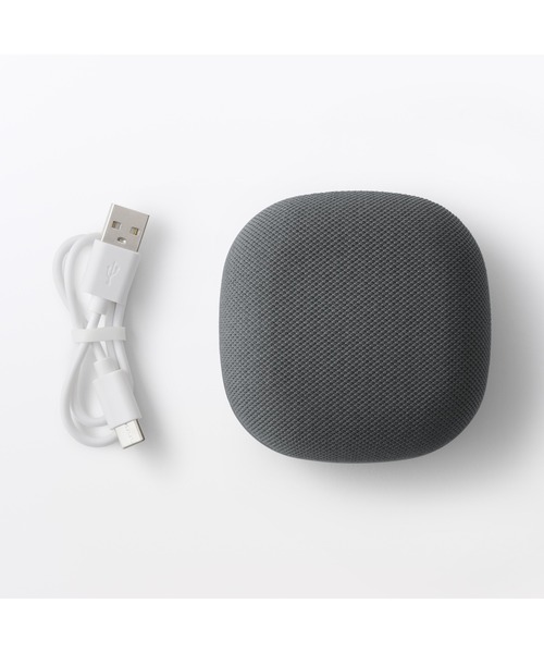 無印良品（MUJI） スピーカー ワイヤレス コンパクトスピーカー グレー