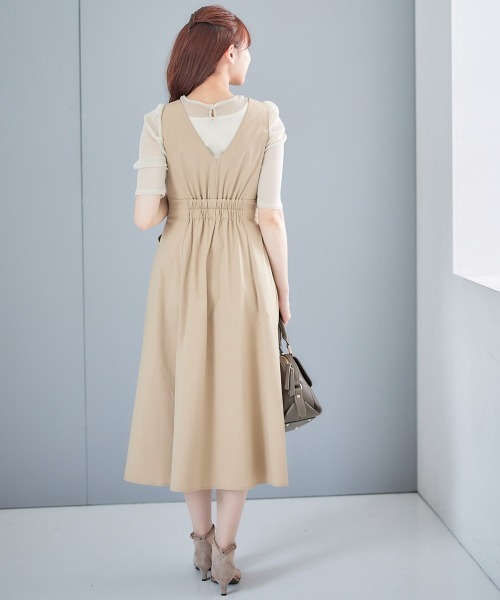 「12Twelve Agenda」 サロペットスカート M ベージュ レディース_画像3