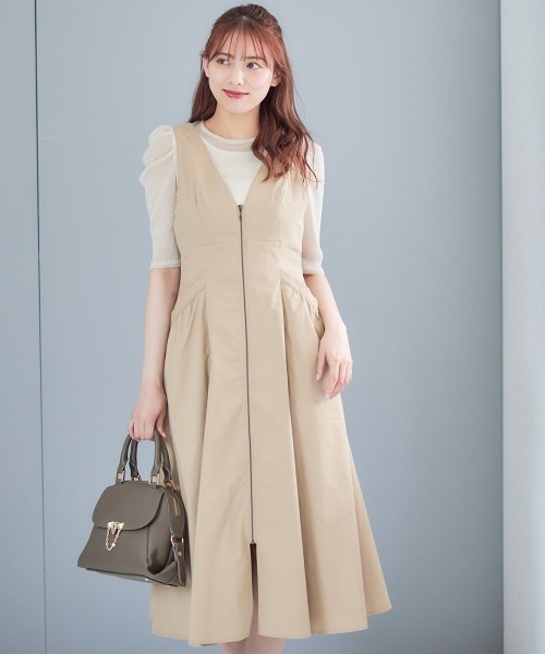 「12Twelve Agenda」 サロペットスカート M ベージュ レディース_画像8