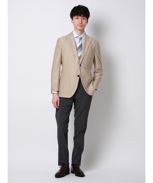 「SUIT SQUARE」 「UNIVERSAL LANGUAGE」テーラードジャケット SS ベージュ メンズ_画像7
