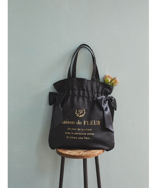 「Maison de FLEUR」 トートバッグ FREE ネイビー レディース_画像5