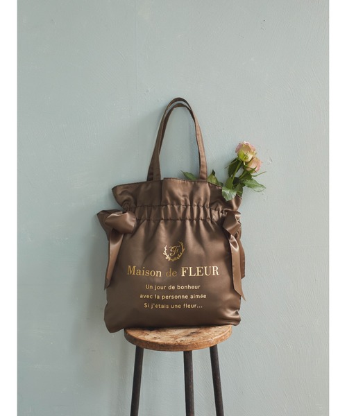 「Maison de FLEUR」 トートバッグ FREE ネイビー レディース_画像6