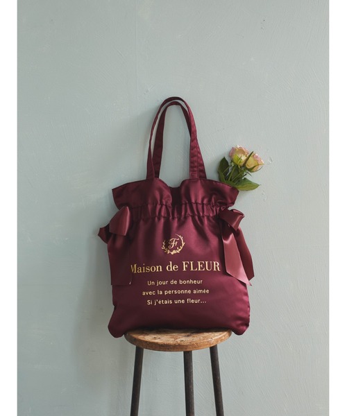 「Maison de FLEUR」 トートバッグ FREE ネイビー レディース_画像8