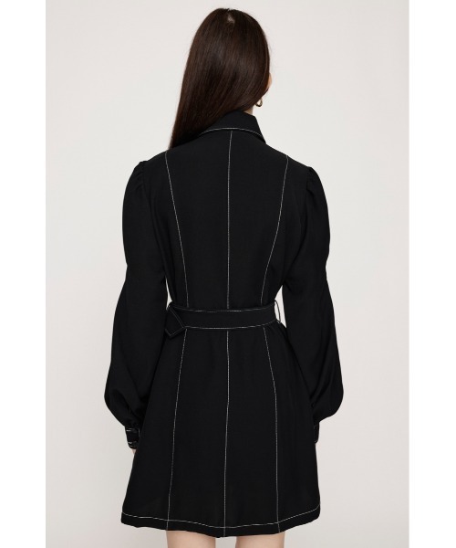 「SLY」 シャツワンピース 1 ブラック レディース_画像6