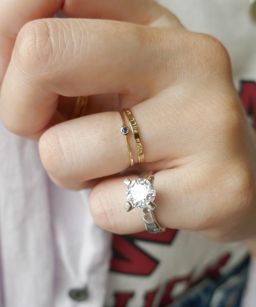 週末限定値下【新品】MILk　Love Lock Ring　指輪　リング little emblem 指輪 リング カラーストーンゴールドリング