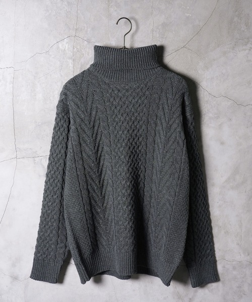 roshell（ロシェル） セーター ニット ローゲージ タートルネック