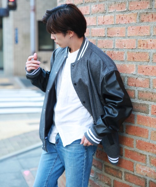 WESTSEA（ウエストシー） スタジャン メルトン ルーズサイズ アメカジ