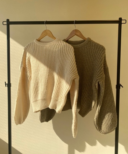 lawgy ニット round neck knit レディース : ZOZOTOWN Yahoo!店
