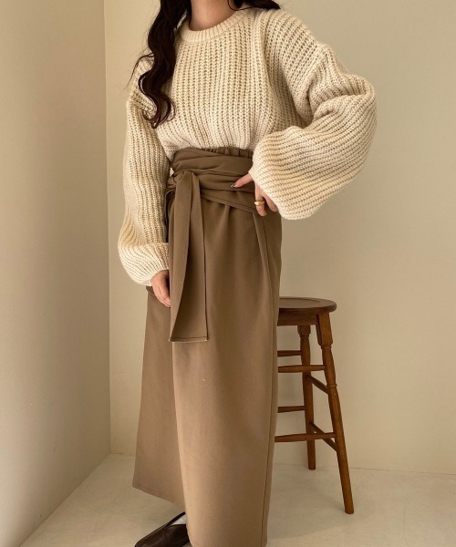 lawgy ニット round neck knit レディース : ZOZOTOWN Yahoo!店