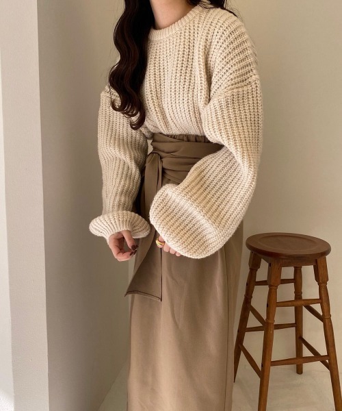 lawgy ニット　トップス lawgy ニット round neck knit レディース : ZOZOTOWN Yahoo!店