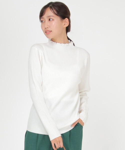 LBC（エルビーシー） ニット セーター 襟フリルリブニット レディース