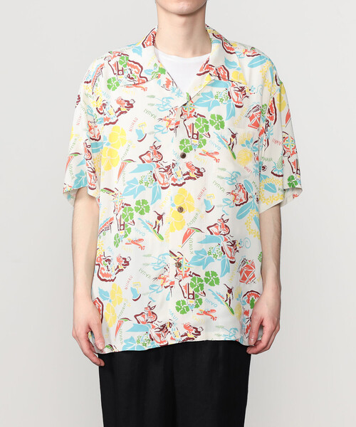 SUN SURF ハワイアンシャツ M SUN SURF サンサーフ ケオニ オブ ハワイ ハワイアン シャツ