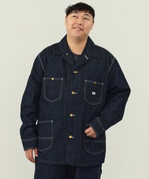 ■美品★Lサイズ★Lee カバーオール★デニムジャケット★リー★ Lee デニムジャケット gジャン Lee/リー 「大きいサイズ