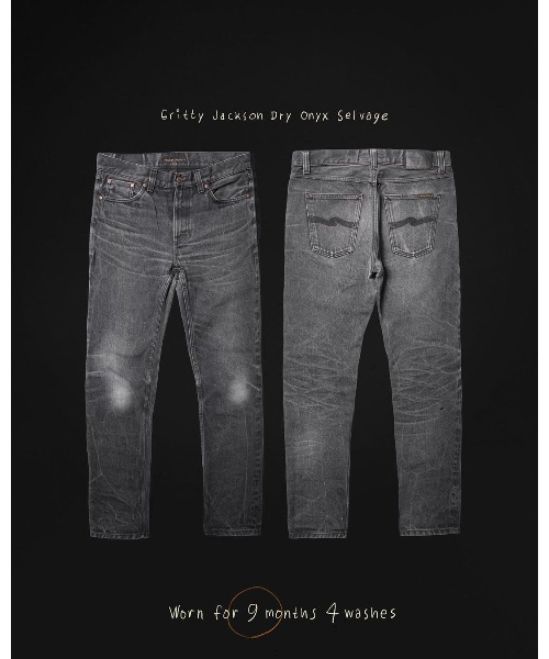 ジーンズ Gritty Jackson Dry Onyx Selvage グリッティージャクソン レギュラーストレート ジーンズ(レングス30)の画像