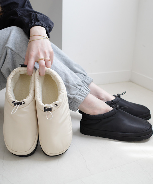 AmiAmi（アミアミ） スリッポン ボアモックシューズスリッポン /防寒