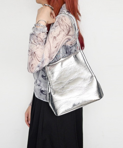 styiro トートバッグ 2WAYスクエアタックトートバッグ レディース