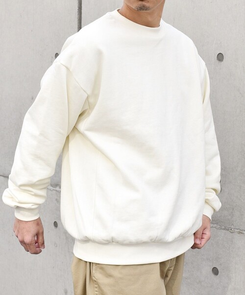 SHIPS any トレーナー スウェット any: COTTON USA ルーズ