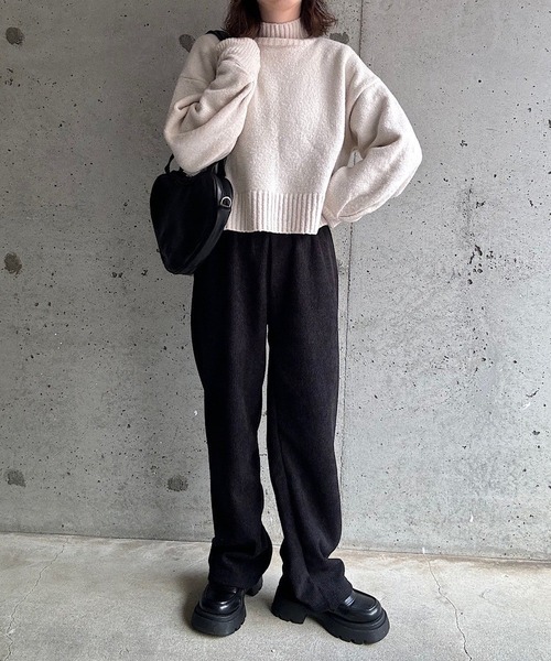パンツ 裏起毛あったかコーデュロイパンツ レディース | ブランド登録なし | 09