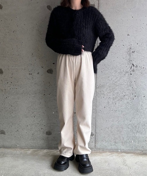パンツ 裏起毛あったかコーデュロイパンツ レディース | ブランド登録なし | 10