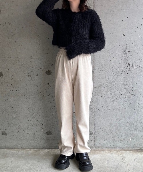 パンツ 裏起毛あったかコーデュロイパンツ レディース | ブランド登録なし | 12