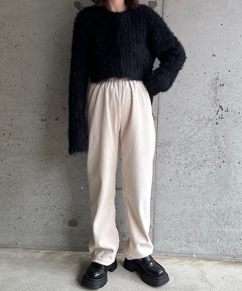 パンツ 裏起毛あったかコーデュロイパンツ レディース | ブランド登録なし | 13