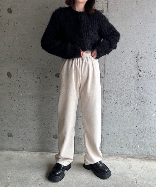 パンツ 裏起毛あったかコーデュロイパンツ レディース | ブランド登録なし | 14