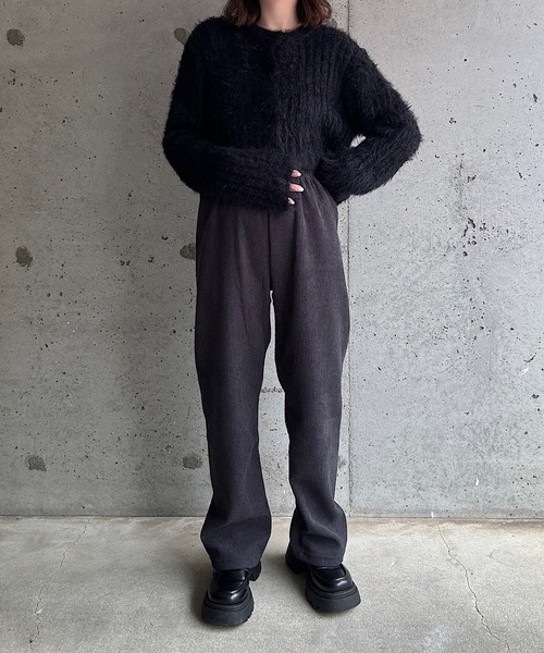 パンツ 裏起毛あったかコーデュロイパンツ レディース | ブランド登録なし | 16
