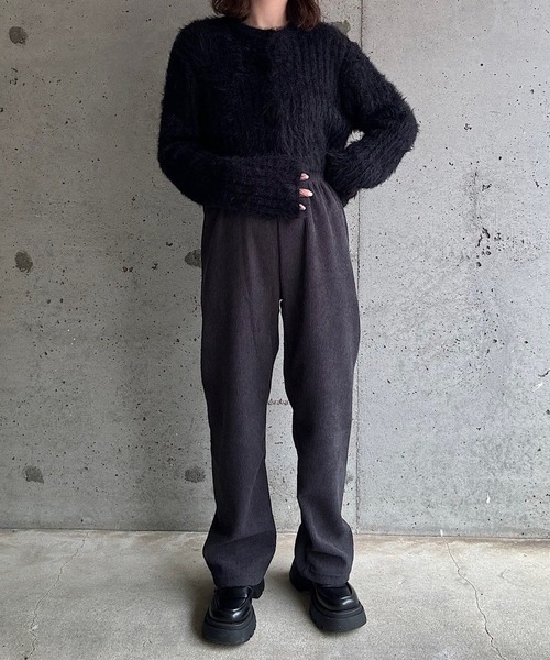 パンツ 裏起毛あったかコーデュロイパンツ レディース | ブランド登録なし | 17