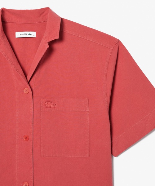 LACOSTE（ラコステ） ブラウス シャツ 半袖 ボックスシルエット 