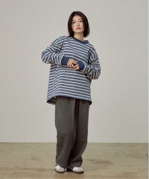 YOEL tシャツ - Mulch Border L/S Tee / マルチボーダーロング