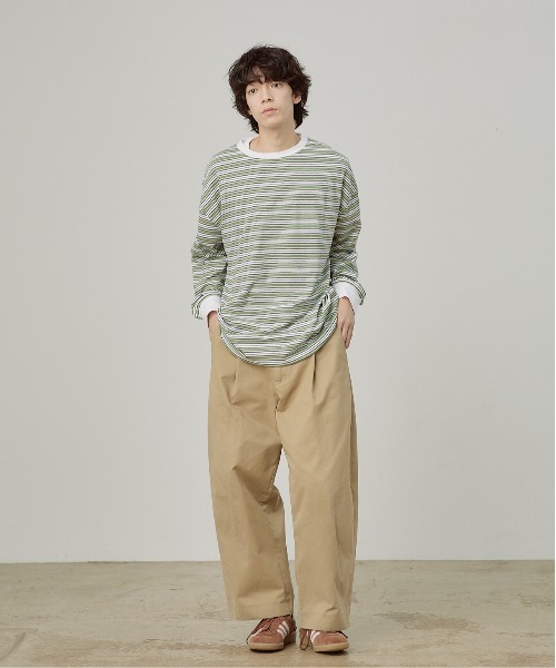 YOEL tシャツ - Mulch Border L/S Tee / マルチボーダーロング
