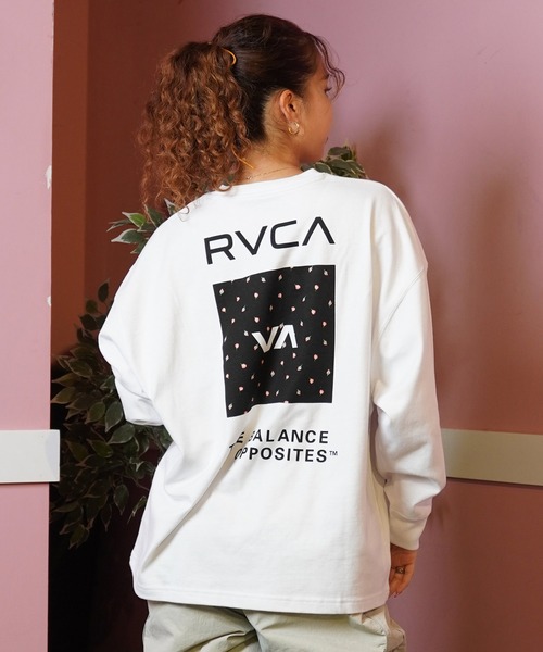 tシャツ 「ムラサキスポーツ限定」RVCA/ルーカ VA バックプリント ロンT BE044-P52 レディース