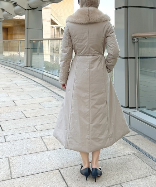 ダウンコート ダウンジャケット 機能綿ダウンコートドレス レディース