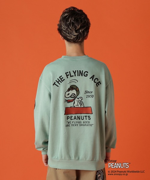 PEANUTS トレーナー スウェット 「AVIREX × PEANUTS」CREWNECK